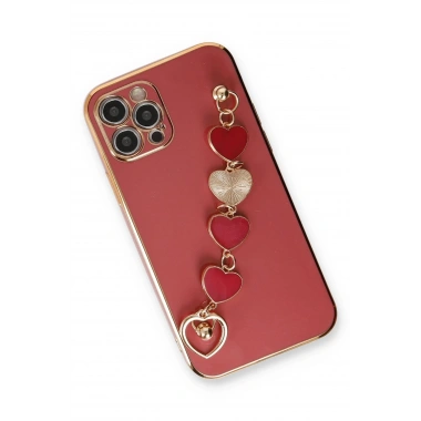 Mey İthalat® iPhone 12 Pro Kılıf Esila Silikon - Kırmızı