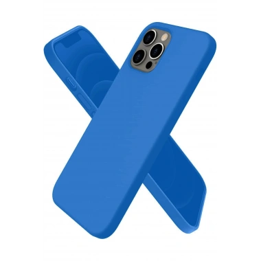 Mey İthalat®  iPhone 12 Pro Kılıf First Silikon - Mavi