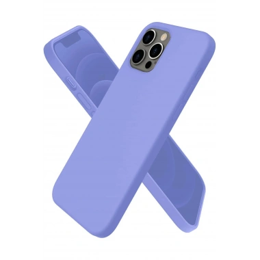 Mey İthalat®  iPhone 12 Pro Kılıf First Silikon - Mor