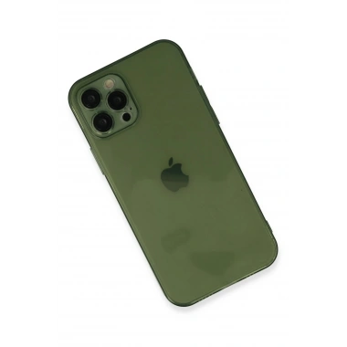 Mey İthalat® iPhone 12 Pro Kılıf Fly Lens Silikon - Yeşil