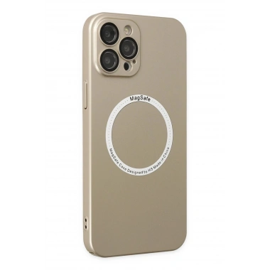 Mey İthalat®  iPhone 12 Pro Kılıf Jack Magneticsafe Lens Silikon - Gold