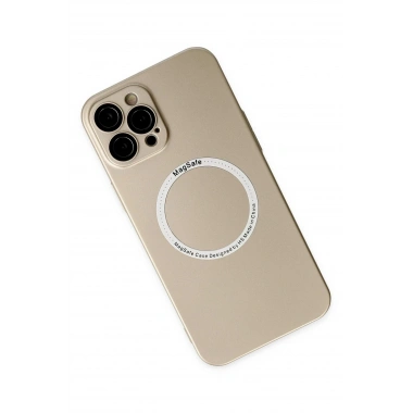 Mey İthalat®  iPhone 12 Pro Kılıf Jack Magneticsafe Lens Silikon - Gold