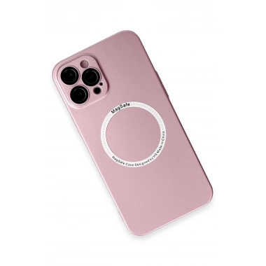 Mey İthalat® iPhone 12 Pro Kılıf Jack Magneticsafe Lens Silikon - Rose Gold