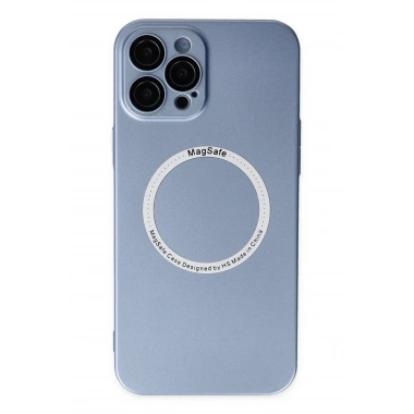 Mey İthalat® iPhone 12 Pro Kılıf Jack Magneticsafe Lens Silikon - Sierra Blue