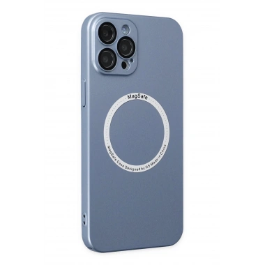 Mey İthalat® iPhone 12 Pro Kılıf Jack Magneticsafe Lens Silikon - Sierra Blue