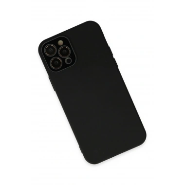 Mey İthalat® iPhone 12 Pro Kılıf Lansman Glass Kapak - Siyah