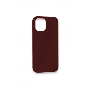 Mey İthalat®  iPhone 12 Pro Kılıf Lansman Legant Silikon - Bordo