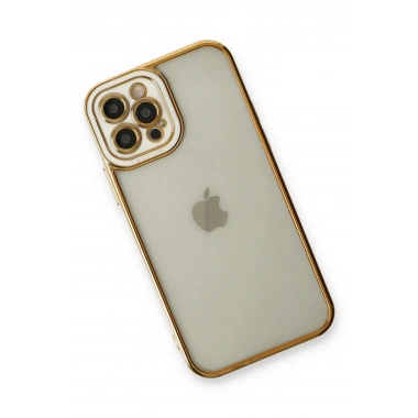 Mey İthalat® iPhone 12 Pro Kılıf Liva Lens Silikon - Beyaz