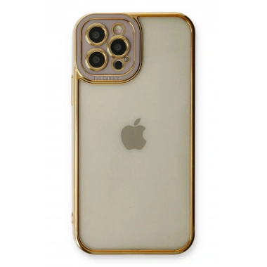 Mey İthalat® iPhone 12 Pro Kılıf Liva Lens Silikon - Lila