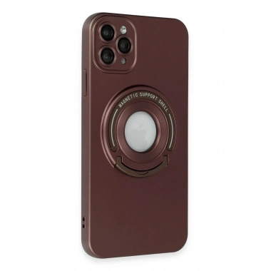 Mey İthalat® iPhone 12 Pro Kılıf Lukka Magneticsafe Kapak - Kahverengi