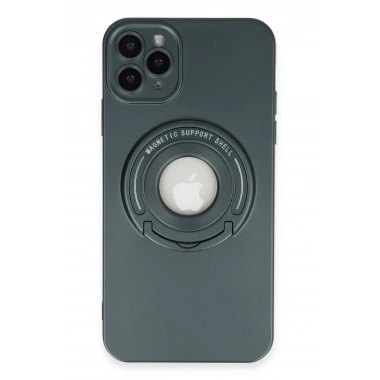 Mey İthalat® iPhone 12 Pro Kılıf Lukka Magneticsafe Kapak - Koyu Yeşil
