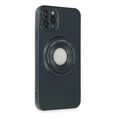 Mey İthalat® iPhone 12 Pro Kılıf Lukka Magneticsafe Kapak - Koyu Yeşil