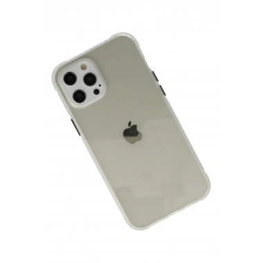 Mey İthalat® iPhone 12 Pro Kılıf Miami Şeffaf Silikon - Şeffaf