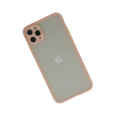 Mey İthalat®  iPhone 12 Pro Kılıf Montreal Silikon Kapak - Pembe