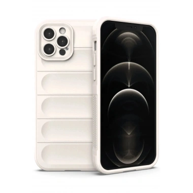 Mey İthalat®  iPhone 12 Pro Kılıf Optimum Silikon - Krem