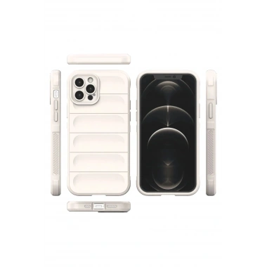 Mey İthalat®  iPhone 12 Pro Kılıf Optimum Silikon - Krem