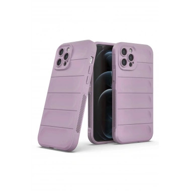 Mey İthalat®  iPhone 12 Pro Kılıf Optimum Silikon - Mor