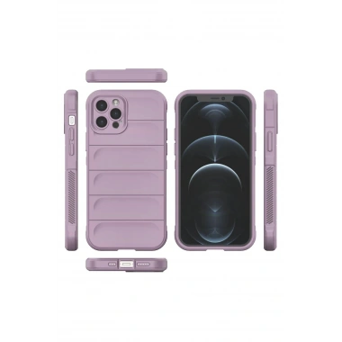 Mey İthalat®  iPhone 12 Pro Kılıf Optimum Silikon - Mor