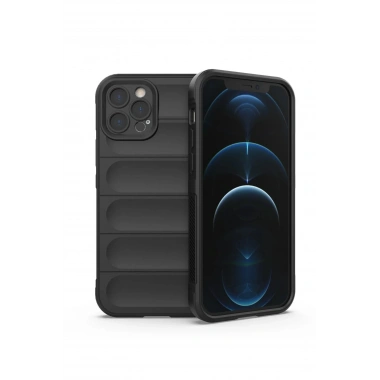 Mey İthalat®  iPhone 12 Pro Kılıf Optimum Silikon - Siyah
