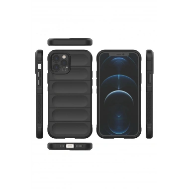 Mey İthalat®  iPhone 12 Pro Kılıf Optimum Silikon - Siyah