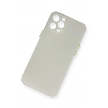 Mey İthalat® iPhone 12 Pro Kılıf PP Ultra İnce Kapak - Beyaz