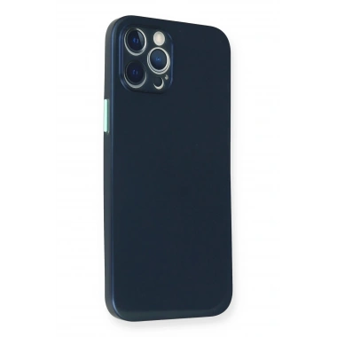 Mey İthalat®  iPhone 12 Pro Kılıf PP Ultra İnce Kapak - Mavi