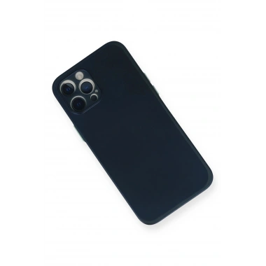 Mey İthalat®  iPhone 12 Pro Kılıf PP Ultra İnce Kapak - Mavi