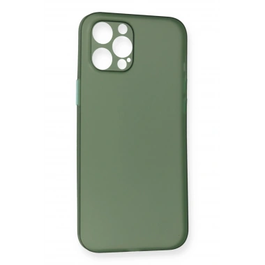 Mey İthalat® iPhone 12 Pro Kılıf PP Ultra İnce Kapak - Yeşil