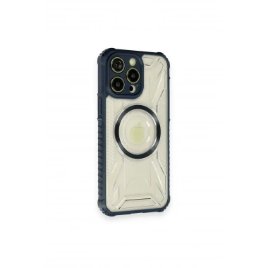 Mey İthalat® iPhone 12 Pro Kılıf Prag Magneticsafe Kapak - Lacivert