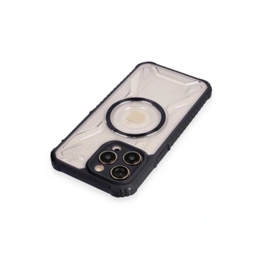 Mey İthalat® iPhone 12 Pro Kılıf Prag Magneticsafe Kapak - Siyah