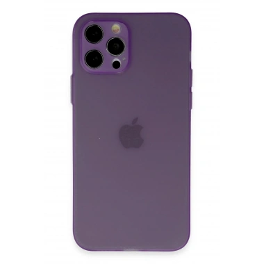 Mey İthalat®  iPhone 12 Pro Kılıf Puma Silikon - Koyu Mor
