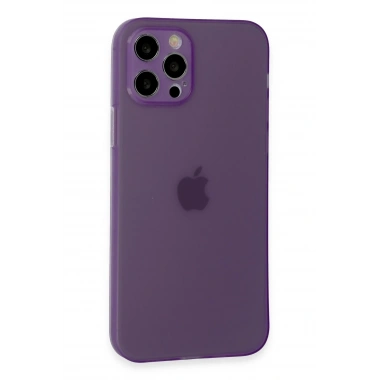 Mey İthalat®  iPhone 12 Pro Kılıf Puma Silikon - Koyu Mor