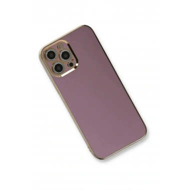 Mey İthalat®  iPhone 12 Pro Kılıf Volet Silikon - Mor