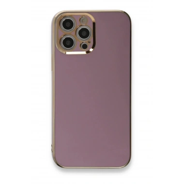 Mey İthalat®  iPhone 12 Pro Kılıf Volet Silikon - Mor