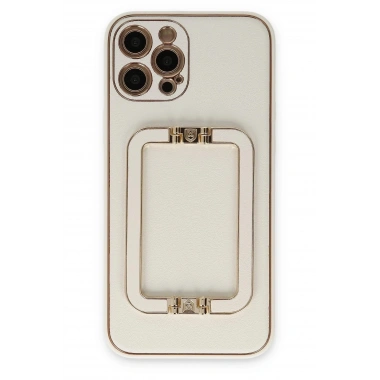 Mey İthalat®  iPhone 12 Pro Max Kılıf Coco Elit Kapak - Beyaz