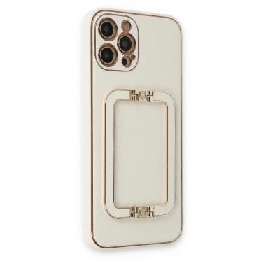 Mey İthalat®  iPhone 12 Pro Max Kılıf Coco Elit Kapak - Beyaz