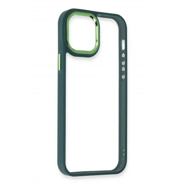 Mey İthalat®  iPhone 12 Pro Max Kılıf Dora Kapak - Haki Yeşil