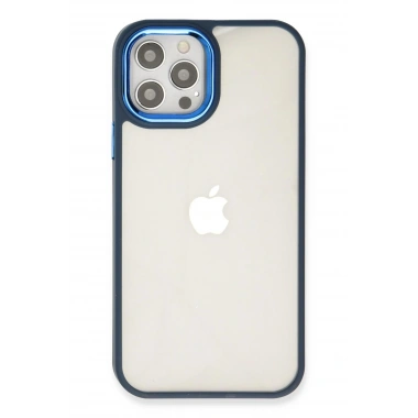 Mey İthalat®  iPhone 12 Pro Max Kılıf Dora Kapak - Mavi