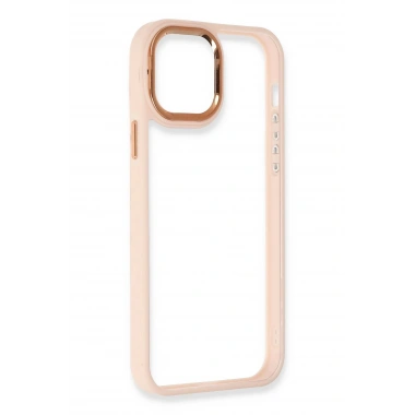 Mey İthalat® iPhone 12 Pro Max Kılıf Dora Kapak - Pudra