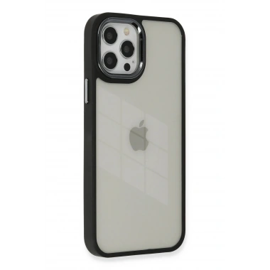 Mey İthalat® iPhone 12 Pro Max Kılıf Dora Kapak - Siyah