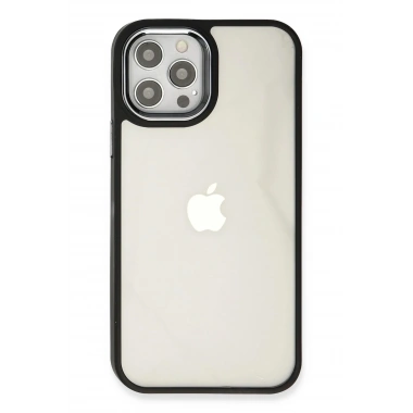 Mey İthalat® iPhone 12 Pro Max Kılıf Dora Kapak - Siyah