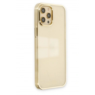Mey İthalat®  iPhone 12 Pro Max Kılıf Element Silikon - Gold