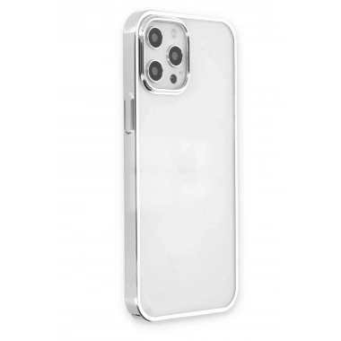Mey İthalat®  iPhone 12 Pro Max Kılıf Element Silikon - Gümüş