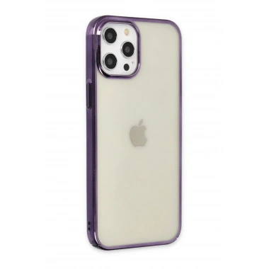 Mey İthalat® iPhone 12 Pro Max Kılıf Element Silikon - Mor