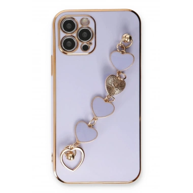 Mey İthalat®  iPhone 12 Pro Max Kılıf Esila Silikon - Lila