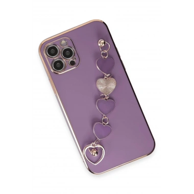 Mey İthalat®  iPhone 12 Pro Max Kılıf Esila Silikon - Mor