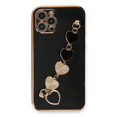 Mey İthalat®  iPhone 12 Pro Max Kılıf Esila Silikon - Siyah