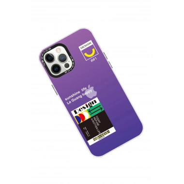 Mey İthalat®  iPhone 12 Pro Max Kılıf Estoril Desenli Kapak - Estoril - 4