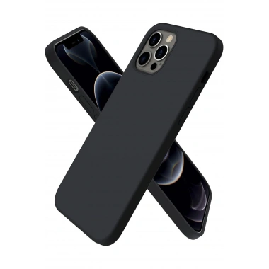 Mey İthalat®  iPhone 12 Pro Max Kılıf First Silikon - Siyah