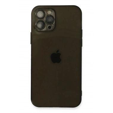 Mey İthalat®  iPhone 12 Pro Max Kılıf Fly Lens Silikon - Siyah